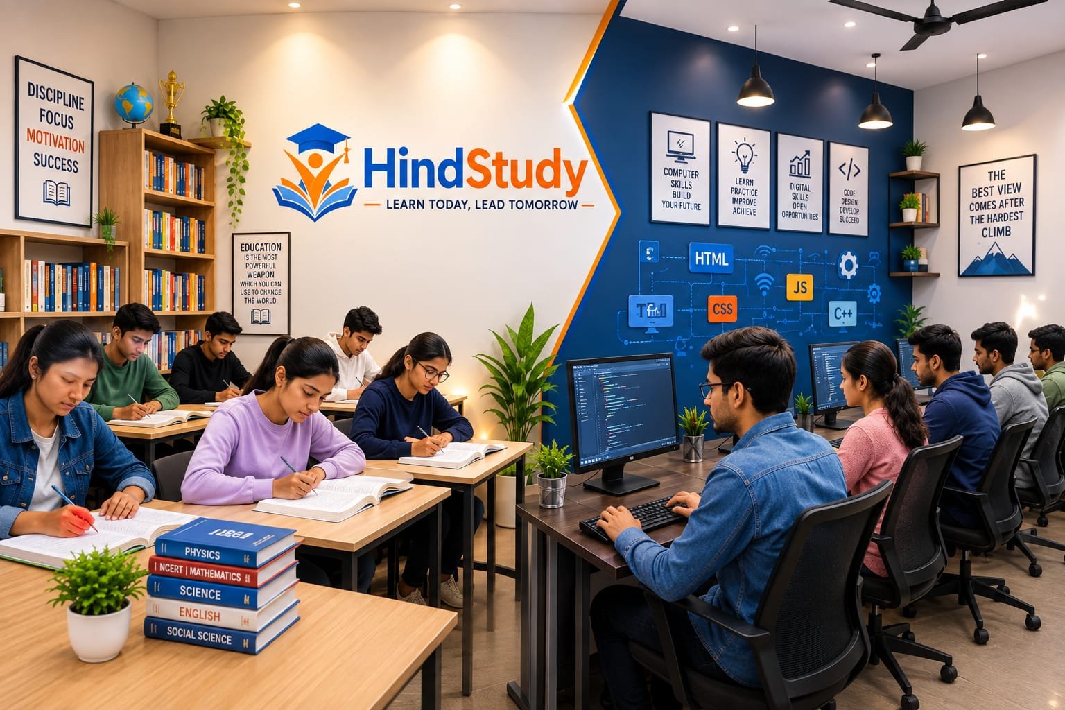 HindStudy computer classes and academic learning institute in Dabri, Sagarpur and Janakpuri