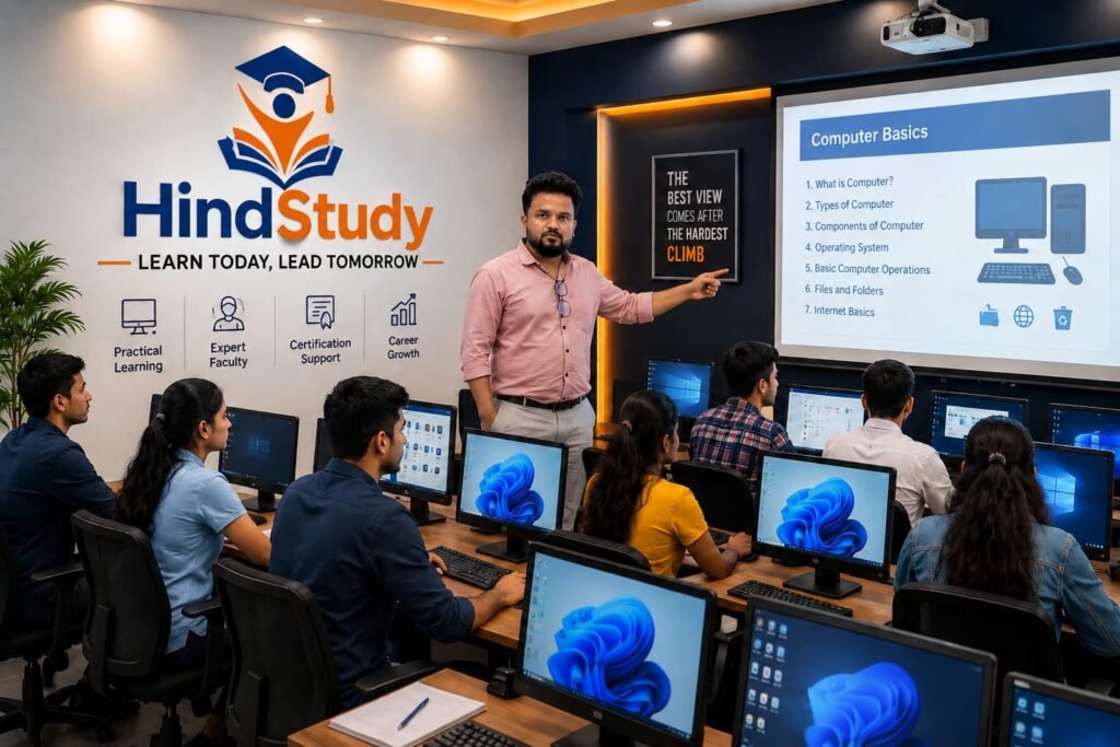 HindStudy computer classes and academic learning institute in Dabri, Sagarpur and Janakpuri
