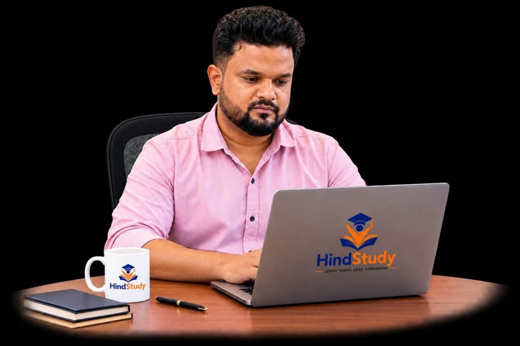 HindStudy founder teaching computer and digital skills in Dabri, Delhi